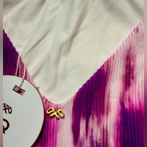 PQ SWIM Luxury Avery One Piece Swimsuit in Spell Pink/Purple Size Medium NWT - Picture 7 of 13